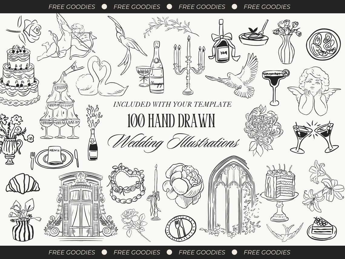 White and Black Wedding Website Template with RSVP and Countdown Timer Editable Old Money Canva Site Digital Invitation for Classic Wedding - Image 9